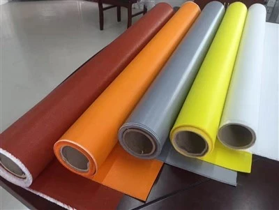 ছিলিকন ৰবৰ আৱৰণযুক্ত ফাইবাৰ গ্লাছ কাপোৰ